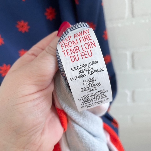 NWT Hatley Bella Tank Dress Navy Orange Floral Coastal Mod Coquette XL - Picture 7 of 8